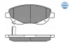 Превью - 025 249 4619/W MEYLE Комплект тормозных колодок, дисковый тормоз (фото 2)