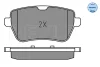 Превью - 025 250 7119 MEYLE Комплект тормозных колодок, дисковый тормоз (фото 2)