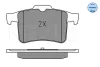 Превью - 025 251 1416 MEYLE Комплект тормозных колодок, дисковый тормоз (фото 2)