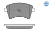 Превью - 025 252 9118 MEYLE Комплект тормозных колодок, дисковый тормоз (фото 2)