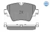 Превью - 025 256 1718 MEYLE Комплект тормозных колодок, дисковый тормоз (фото 2)