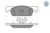 Превью - 025 257 0217 MEYLE Комплект тормозных колодок, дисковый тормоз (фото 2)