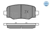 Превью - 025 257 3318 MEYLE Комплект тормозных колодок, дисковый тормоз (фото 2)