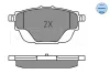 Превью - 025 258 2717 MEYLE Комплект тормозных колодок, дисковый тормоз (фото 2)