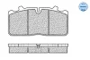 025 290 8826/S MEYLE Комплект тормозных колодок, дисковый тормоз