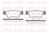 0240.00 REMSA Комплект тормозных колодок, дисковый тормоз