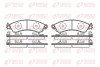 0334.02 REMSA Комплект тормозных колодок, дисковый тормоз