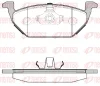 0633.00 REMSA Комплект тормозных колодок, дисковый тормоз