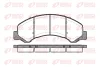 0763.00 REMSA Комплект тормозных колодок, дисковый тормоз