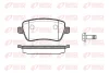 1178.00 REMSA Комплект тормозных колодок, дисковый тормоз
