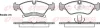 1214.02 REMSA Комплект тормозных колодок, дисковый тормоз