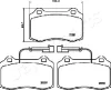 Превью - PA-0201AF JAPANPARTS Комплект тормозных колодок, дисковый тормоз (фото 2)