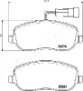 Превью - PA-0220AF JAPANPARTS Комплект тормозных колодок, дисковый тормоз (фото 2)