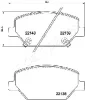 PA-0418AF JAPANPARTS Комплект тормозных колодок, дисковый тормоз