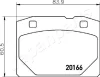 PA-044AF JAPANPARTS Комплект тормозных колодок, дисковый тормоз