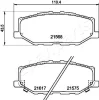 PA-823AF JAPANPARTS Комплект тормозных колодок, дисковый тормоз