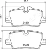 Превью - PP-0122AF JAPANPARTS Комплект тормозных колодок, дисковый тормоз (фото 2)