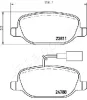 Превью - PP-0206AF JAPANPARTS Комплект тормозных колодок, дисковый тормоз (фото 2)