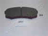PP-201AF JAPANPARTS Комплект тормозных колодок, дисковый тормоз