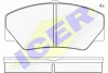 140542 ICER Комплект тормозных колодок, дисковый тормоз