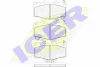 141025 ICER Комплект тормозных колодок, дисковый тормоз