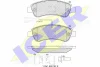 141804-203 ICER Комплект тормозных колодок, дисковый тормоз