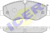 142191 ICER Комплект тормозных колодок, дисковый тормоз