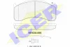 151638-066 ICER Комплект тормозных колодок, дисковый тормоз