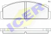 180067 ICER Комплект тормозных колодок, дисковый тормоз