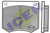 180093 ICER Комплект тормозных колодок, дисковый тормоз