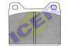 180145 ICER Комплект тормозных колодок, дисковый тормоз