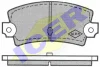 180212 ICER Комплект тормозных колодок, дисковый тормоз