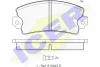 180258 ICER Комплект тормозных колодок, дисковый тормоз