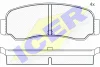 180274 ICER Комплект тормозных колодок, дисковый тормоз