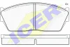 180388 ICER Комплект тормозных колодок, дисковый тормоз