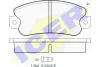180418 ICER Комплект тормозных колодок, дисковый тормоз