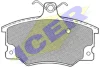 180478 ICER Комплект тормозных колодок, дисковый тормоз