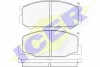 180500 ICER Комплект тормозных колодок, дисковый тормоз