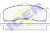 180922 ICER Комплект тормозных колодок, дисковый тормоз