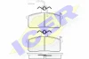 180966 ICER Комплект тормозных колодок, дисковый тормоз