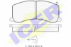 181116 ICER Комплект тормозных колодок, дисковый тормоз