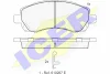 181318 ICER Комплект тормозных колодок, дисковый тормоз