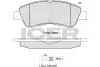 181388-402 ICER Комплект тормозных колодок, дисковый тормоз
