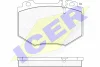 181538 ICER Комплект тормозных колодок, дисковый тормоз