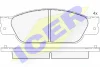 181545 ICER Комплект тормозных колодок, дисковый тормоз