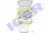 182036-203 ICER Комплект тормозных колодок, дисковый тормоз