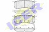 182058-203 ICER Комплект тормозных колодок, дисковый тормоз