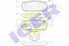 182115-202 ICER Комплект тормозных колодок, дисковый тормоз