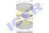182184 ICER Комплект тормозных колодок, дисковый тормоз