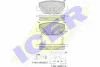 182269 ICER Комплект тормозных колодок, дисковый тормоз